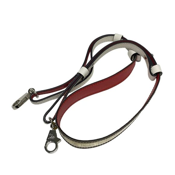 Auth CHRISTIAN LOUBOUTIN Paloma White Yellow Multi Vinyl Leather Tote Bag - Picture 8 of 15